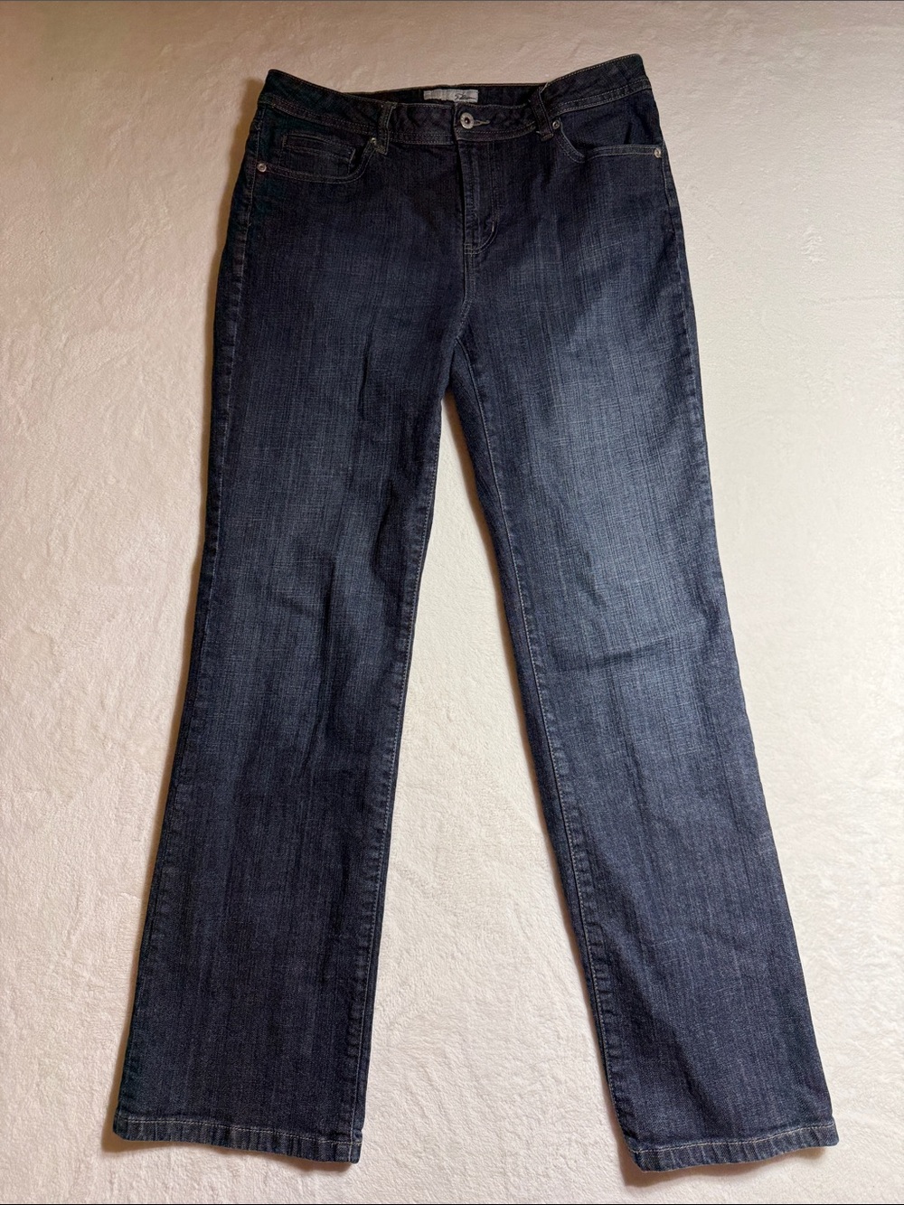 Chico's Platinum Women's Straight Leg Jeans in Dark Indigo